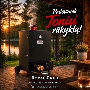ROYAL GRILL 200L malkinė rūkykla