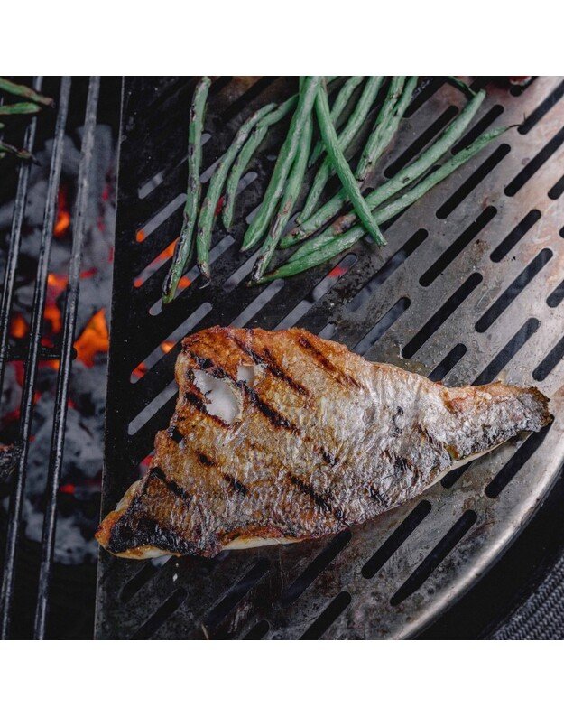 Kamado Joe nerūdijančio plieno pusmėnulio grotelės žuviai ir daržovėms Big Joe