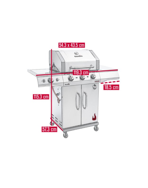 Dujinis grilis Char-Broil Performance Pro S 3