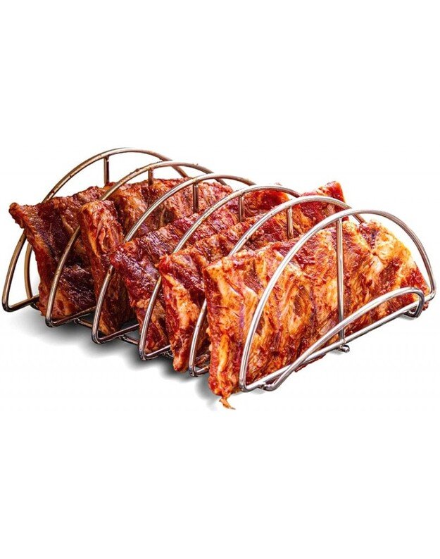 Kamado Joe nerūdijančio plieno šonkaulių laikiklis