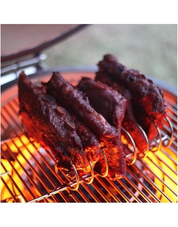 Kamado Joe nerūdijančio plieno šonkaulių laikiklis