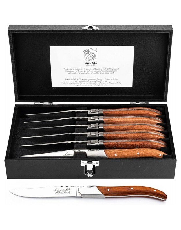 Steiko peilių rinkinys Forged Luxury Line Pakka Rose