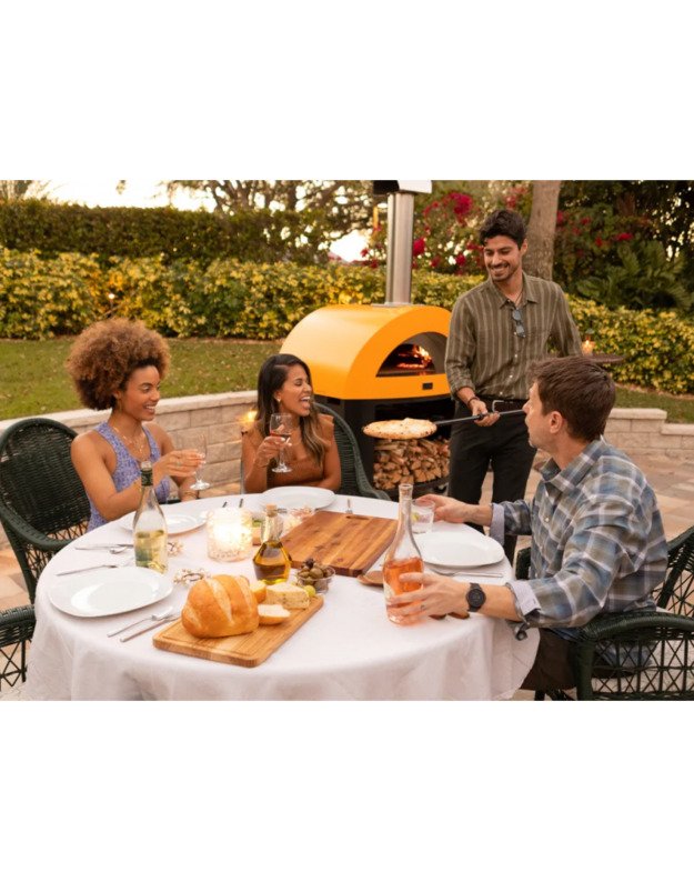 Hibridinė Picos Krosnis Alfa MODERNO 5 Pizze : Spalva - Fire Yellow