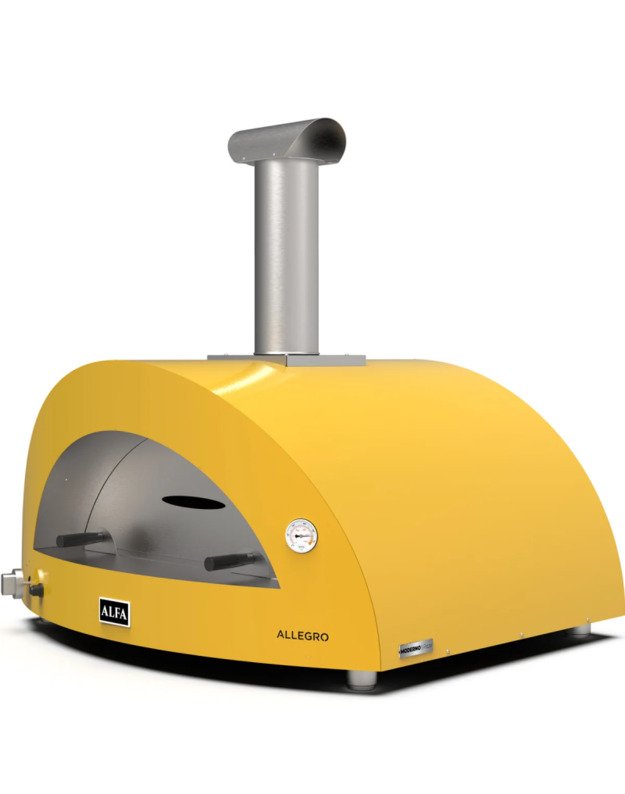 Hibridinė Picos Krosnis Alfa MODERNO 5 Pizze : Spalva - Fire Yellow