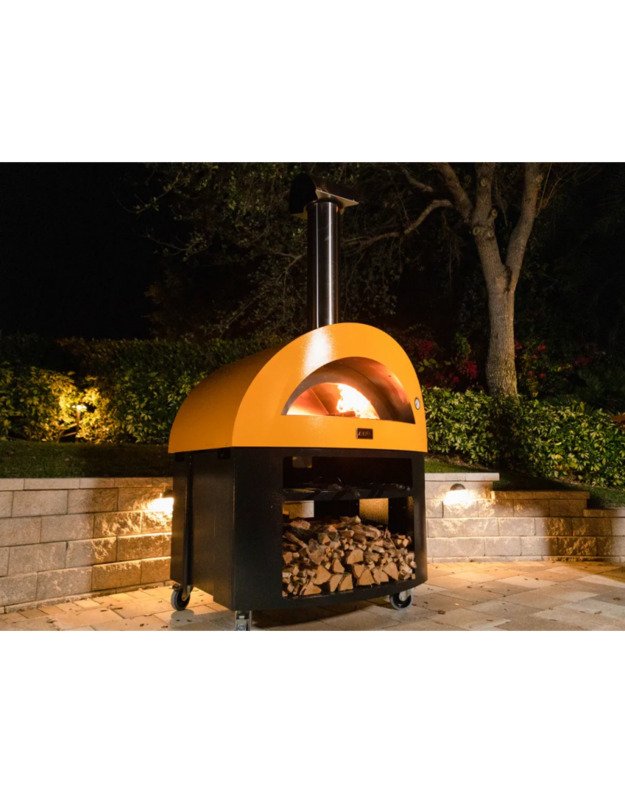 Hibridinė Picos Krosnis Alfa MODERNO 5 Pizze : Spalva - Fire Yellow