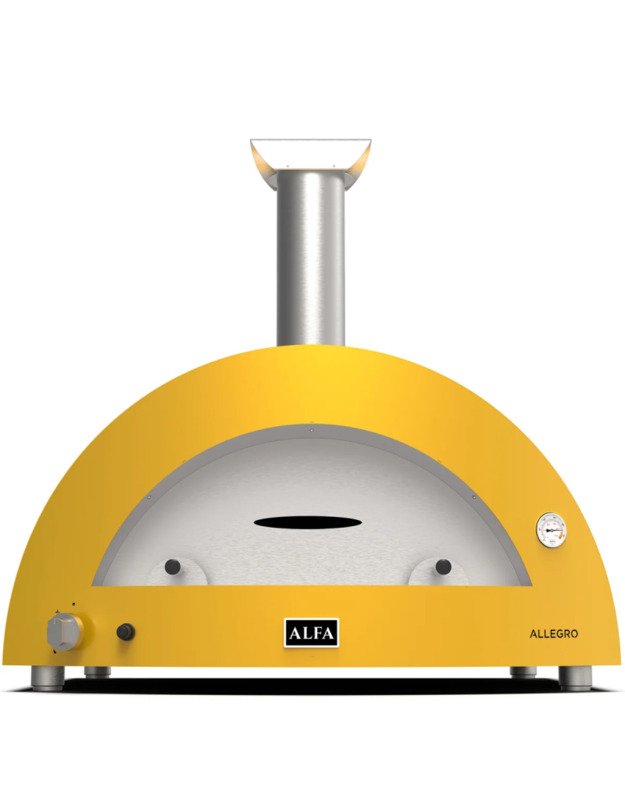 Hibridinė Picos Krosnis Alfa MODERNO 5 Pizze : Spalva - Fire Yellow