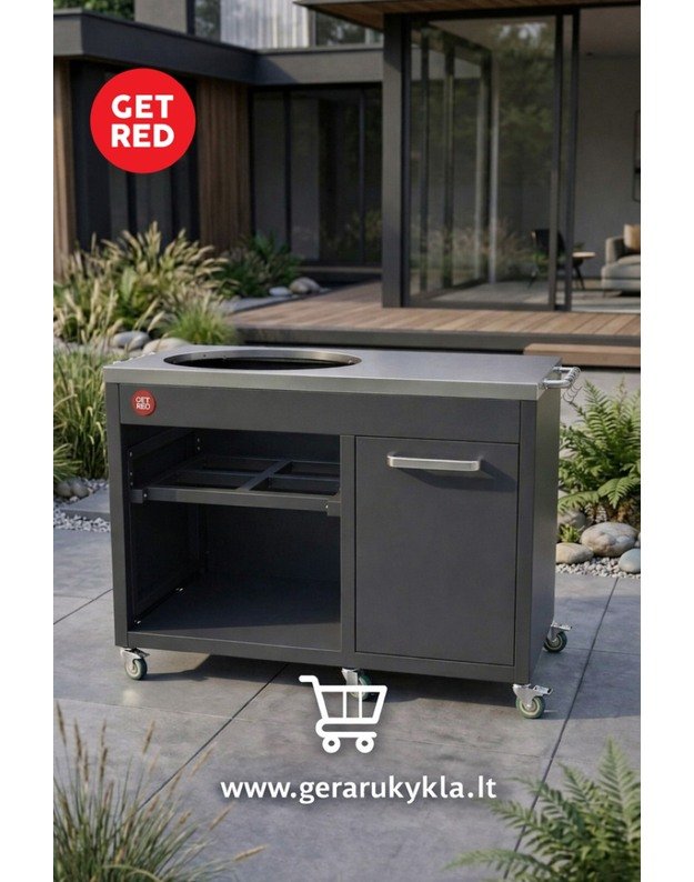 Kamado GET RED kepsninės stalas