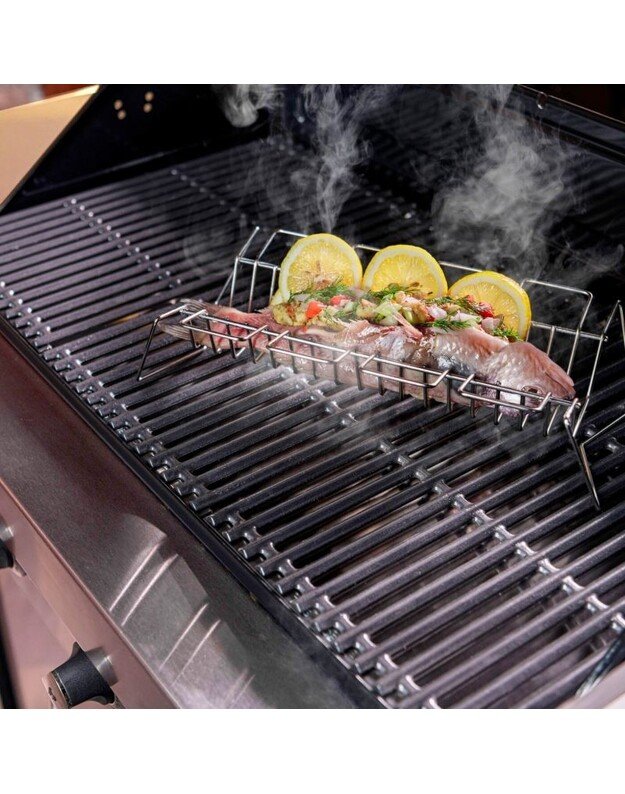 &Scaron;launelių ir &scaron;onkaulių laikiklis-universalios grotelės Char-Broil Grill+