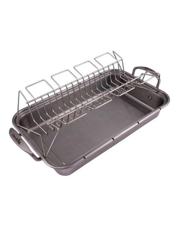 &Scaron;launelių ir &scaron;onkaulių laikiklis-universalios grotelės Char-Broil Grill+