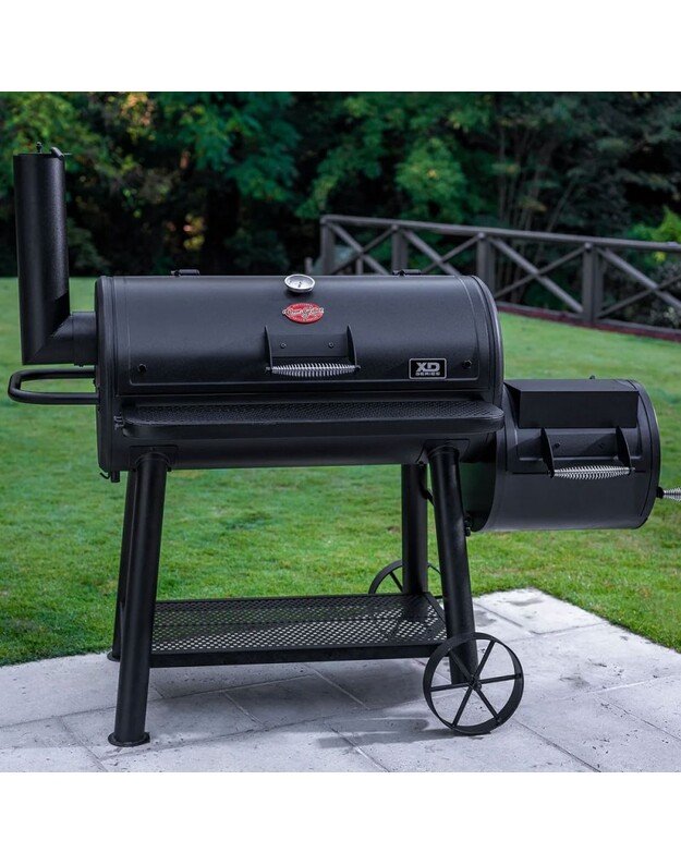Lauko kepsninė-rūkykla Char-Griller Grand Champ Offset Smoker