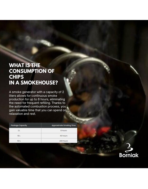 Elektrinis Borniak dūmų generatorius  rūkyklai, inox
