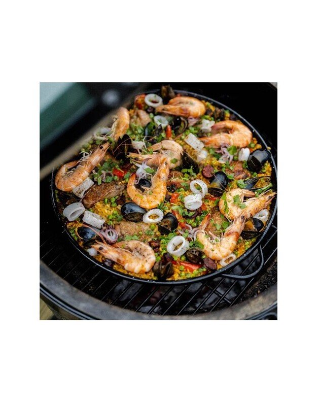 Emaliuota paella keptuvė : Dydis - 30cm