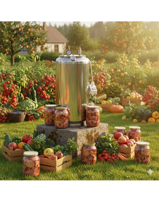 Autoklavas UTEHO universalus 60L (dujos, elektra)