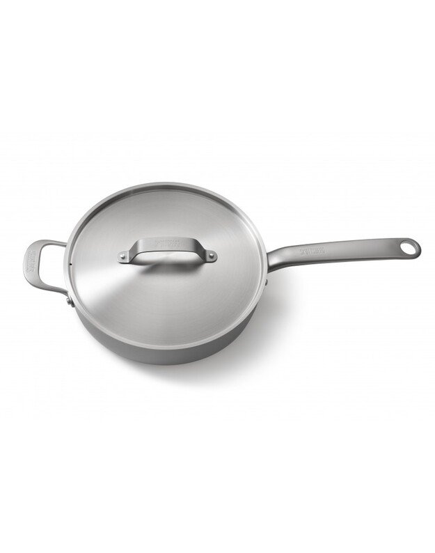 Nerūdijančio plieno tro&scaron;kinimo keptuvė su dangčiu Skottsberg 28cm 2