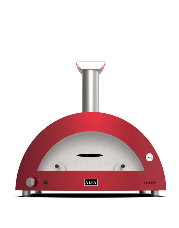 Hibridinė Picos Krosnis Alfa MODERNO 5 Pizze : Spalva - Antique Red