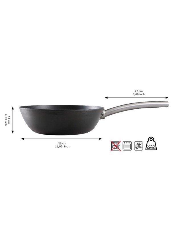 Anglies plieno WOK keptuvė Skottsberg 24/28cm : Keptuvės dydis - 24cm