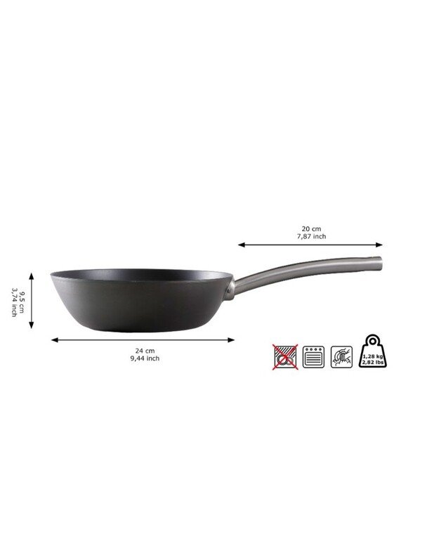 Anglies plieno WOK keptuvė Skottsberg 24/28cm : Keptuvės dydis - 24cm