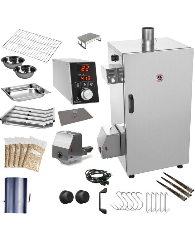 Rūkykla Borniak 150L INOX SIMPLE nerūdijančio plieno+BBQ  BBDS-150V1.4 8