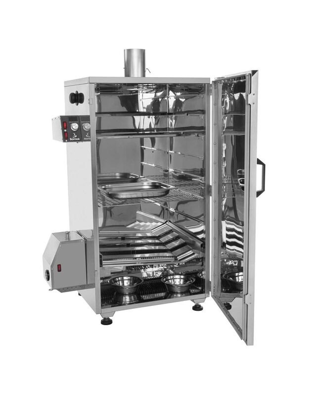 Rūkykla Borniak 150L INOX SIMPLE nerūdijančio plieno+BBQ  BBDS-150V1.4 2