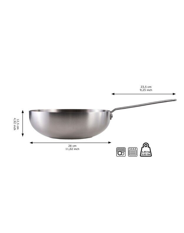 Nerūdijančio plieno WOK keptuvė Skottsberg 28cm 6