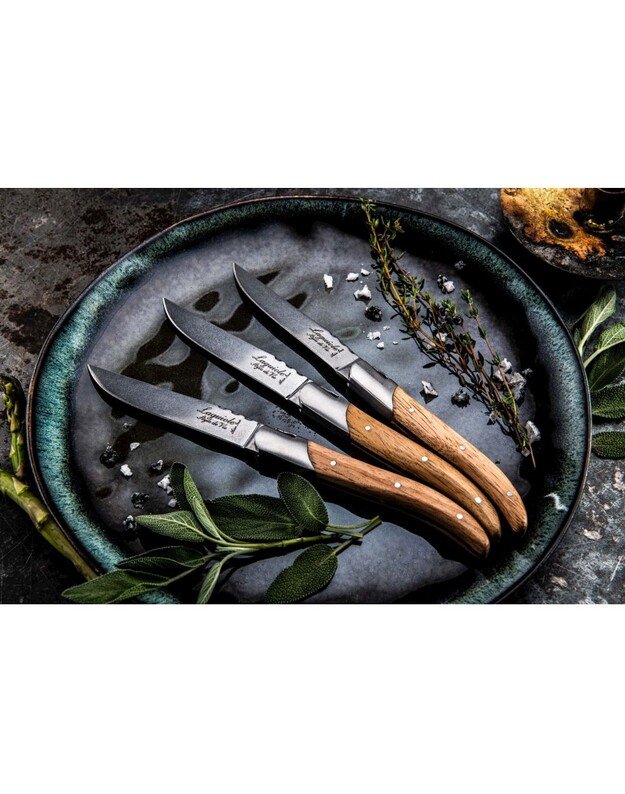 Steiko peilių rinkinys Forged Luxury Oak Wood 3