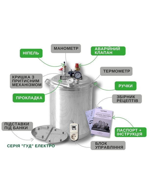 Autoklavas UTEHO universalus 45L (dujos, elektra) 5