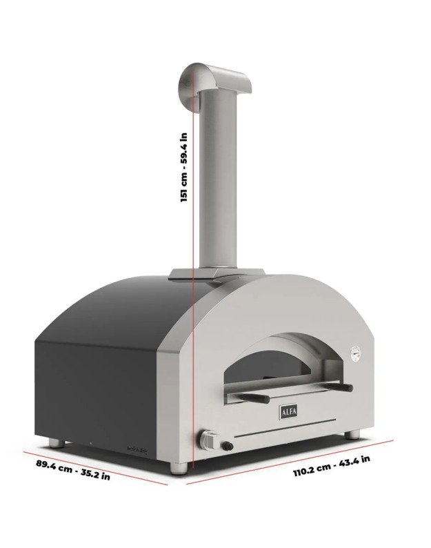 Hibridinė Picos Krosnis Alfa Futuro 4 Pizze