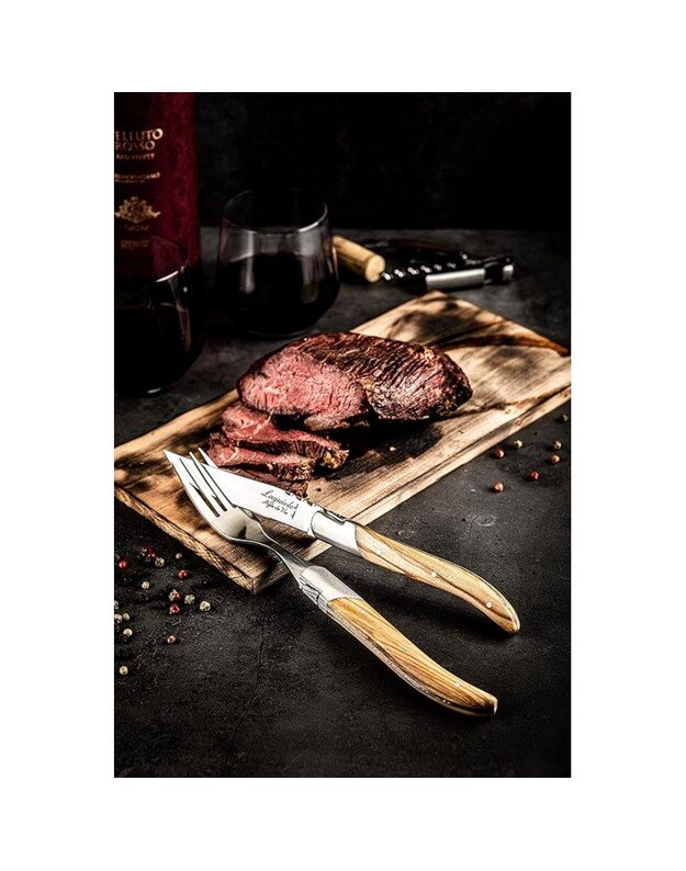 Steiko &scaron;akučių rinkinys Forged Luxury Line Olive Wood