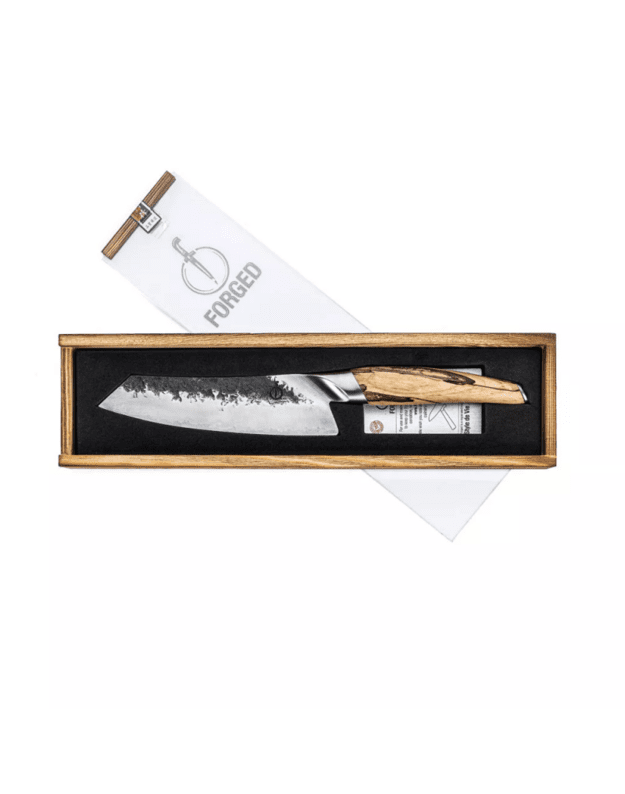 Japoni&scaron;ko plieno Santoku peilis - Forged Katai 18cm