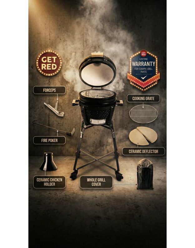 Kamado GET RED 16`/40cm