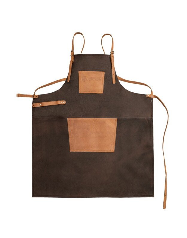 Odinė prijuostė Petromax Buff su kryžminiais nugaros diržais 7