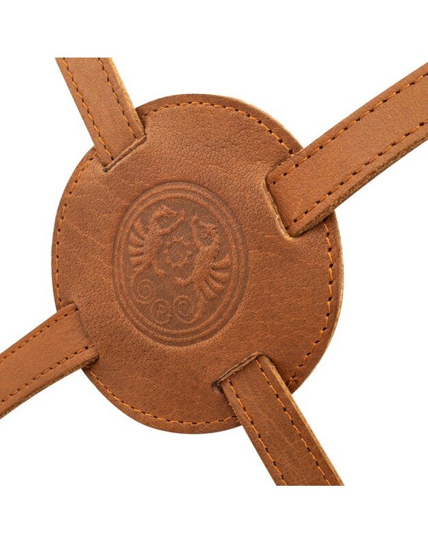 Odinė prijuostė Petromax Buff su kryžminiais nugaros diržais 1