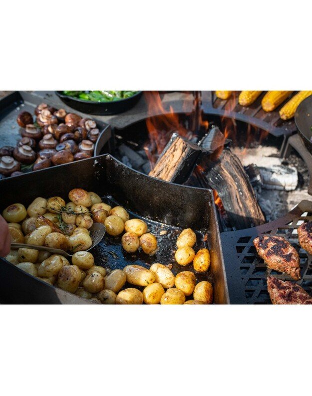 Modulinės Remundi kepsninės keptuvės su sienele modulis 1