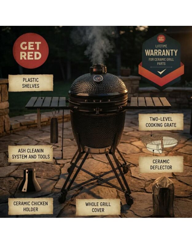 Kamado GET RED 22`/56cm 1