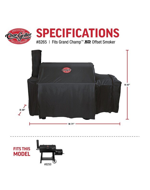 Kepsninės uždangalas Char-Griller Grand Champ