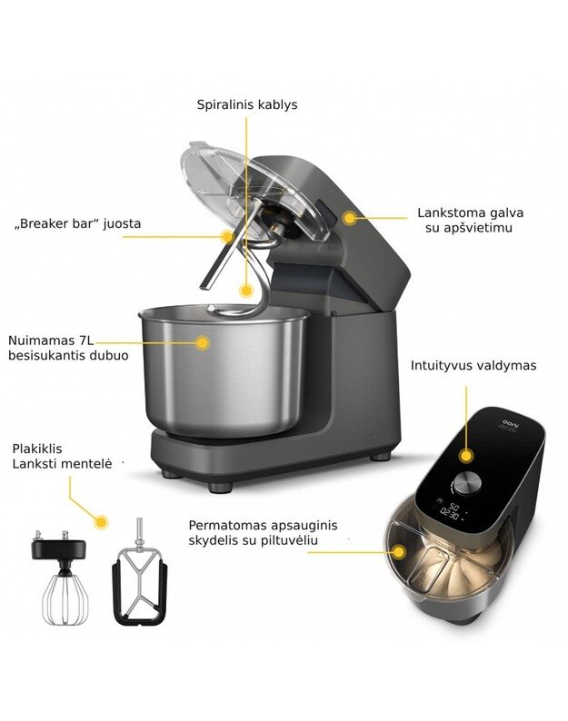 Virtuvinis plakiklis Ooni Halo Pro Charcoal Grey