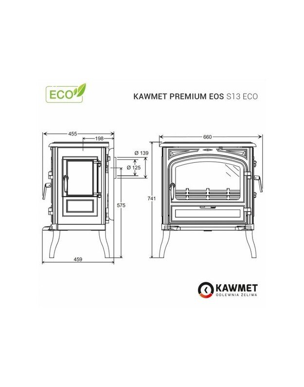 Ketaus krosnelė KAWMET Premium EOS S13 ECO