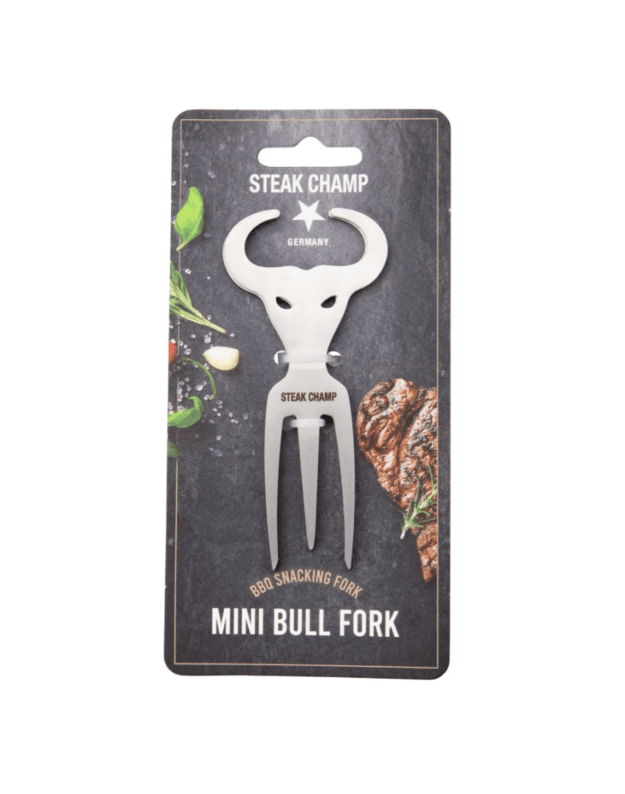 Užkandžių &scaron;akutės Steak Champ Baby Bull Fork 2 vnt.