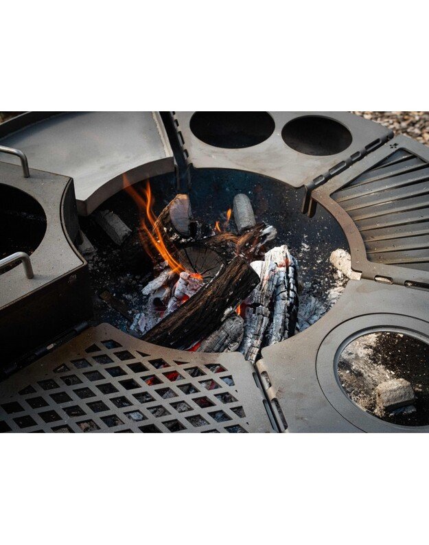 Modulinės Remundi kepsninės deimanto ra&scaron;to grotelių modulis 4