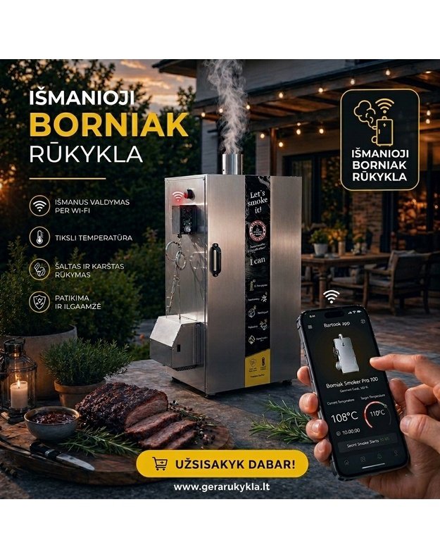 Rūkykla Borniak Classic  WiFi 70L  (UWDW-70)