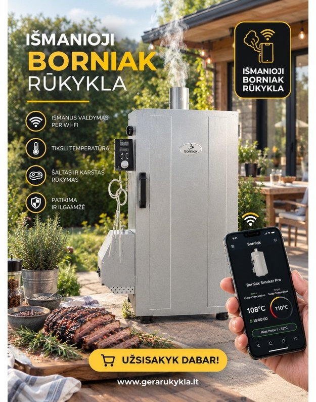 Rūkykla Borniak Classic  WiFi 70L  (UWDW-70)
