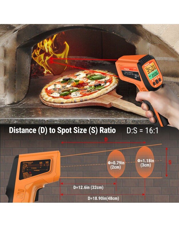 Lazerinis termometras ThermoPro TP450W