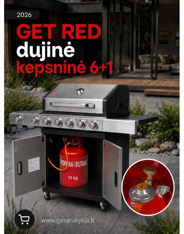 Dujinė kepsninė GET RED 6+1