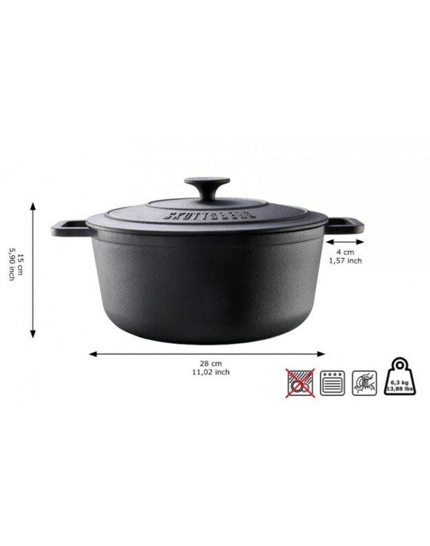 Ketaus puodas Skottsberg Casserole 5.5l