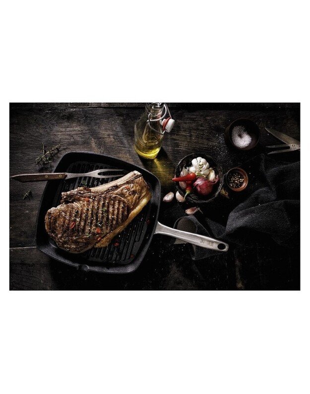 Rifliuota ketaus keptuvė Skottsberg 28x28cm 5