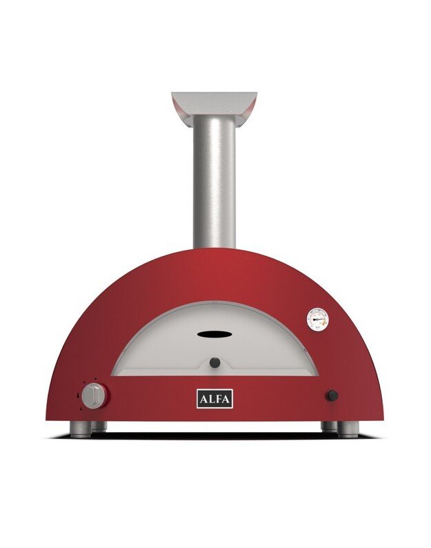 Dujinė Hibridinė Picos Krosnis Alfa - MODERNO 2 Pizze : Spalva - Antique Red