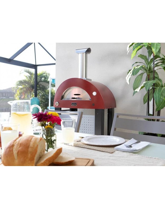 Dujinė Hibridinė Picos Krosnis Alfa - MODERNO 2 Pizze : Spalva - Antique Red