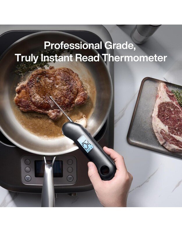 Momentinis mėsos termometras ypač greitas 0.5 sekundės nuskaitymo atsparus vandeniui ThermoMaven F1 Turbo
