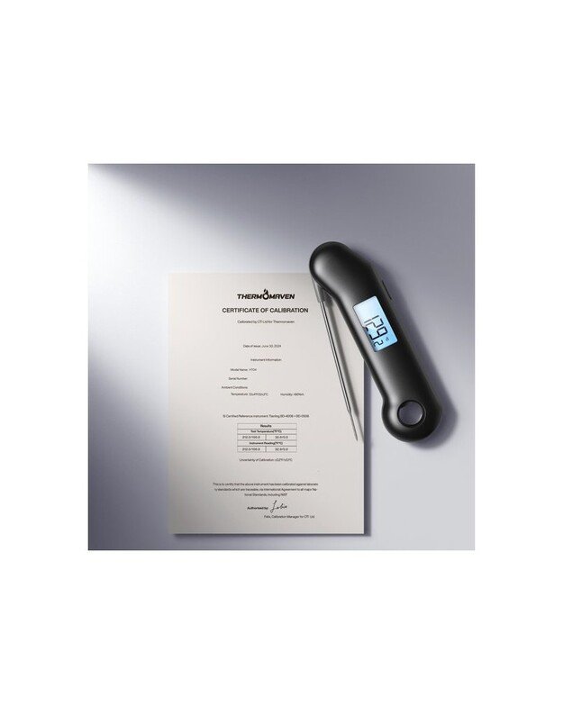 Momentinis mėsos termometras ypač greitas 0.5 sekundės nuskaitymo atsparus vandeniui ThermoMaven F1 Turbo