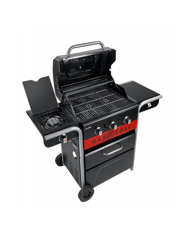 Anglinė-Dujinė 3 degiklių kepsninė Char-Broil Gas2Coal
